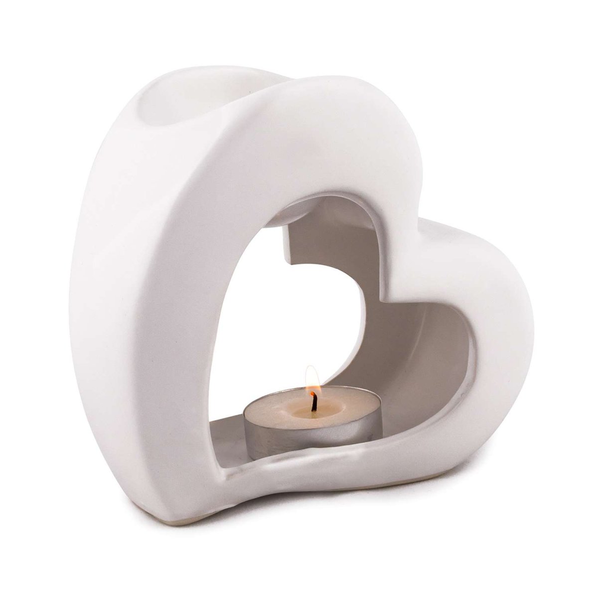 pajoma Duftlampe „Heart“ weiß, Höhe 13 cm – Bild 2