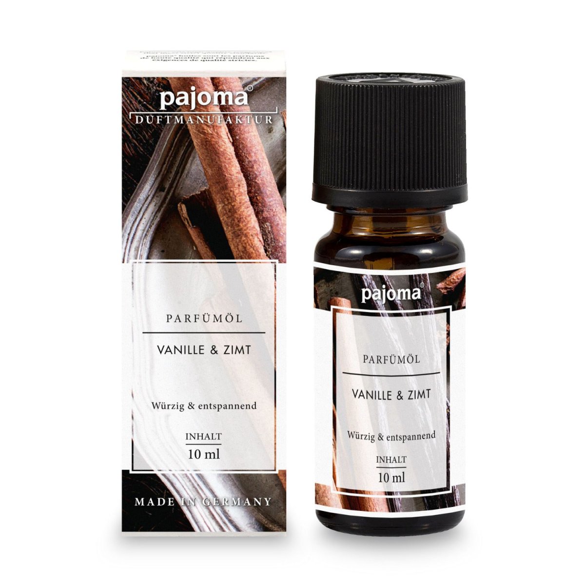 pajoma Parfümöl Vanille & Zimt, 10 ml, feinste Parfümöle in Geschenkverpackung – Bild 2