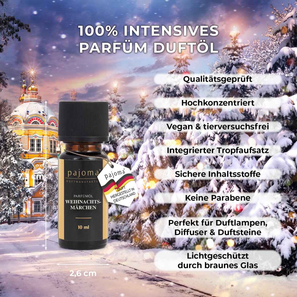 pajoma Duftöl Weihnachtsmärchen, Golden Line, Parfümöl, 10 ml – Bild 6