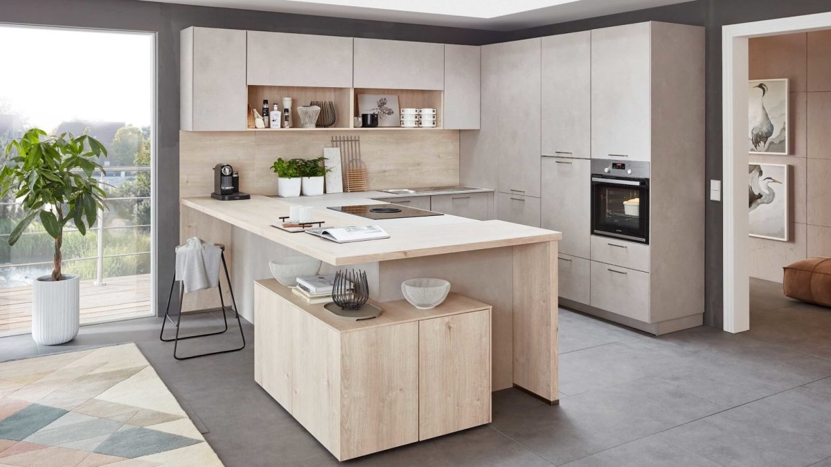 Nobilia Riva Design U-Küche Sand