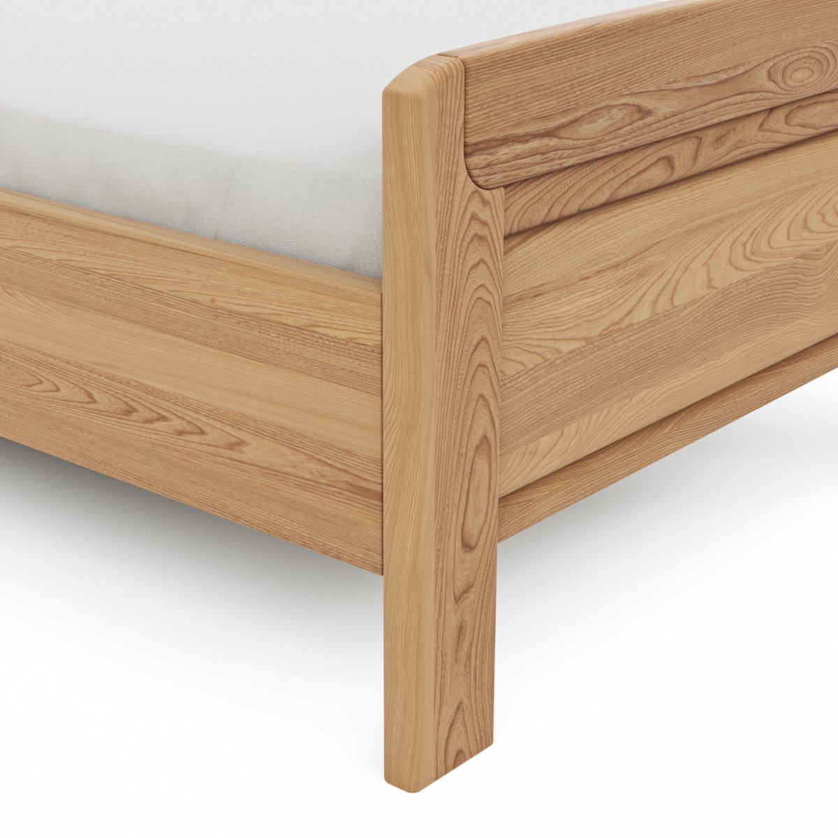 Bett Lenoso – Liegefläche ca. 90×200 cm, Eiche Nachbildung – Bild 3