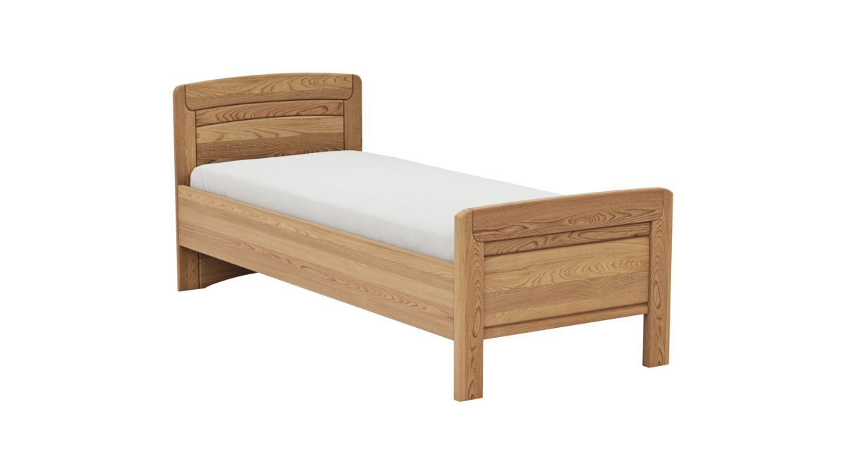Bett Lenoso – Liegefläche ca. 90×200 cm, Eiche Nachbildung – Bild 2