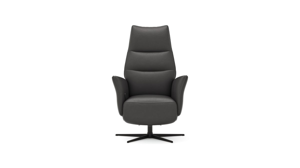 Relaxsessel Trona – Größe L, inkl. Relaxfunktion, Leder, Anthrazit – Bild 8